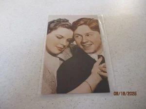 JUDY GARLAND AND MICKEY ROONEY - Coral-Lee Postcard - Picture 1 of 2