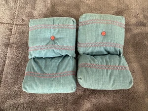 Vintage Barbie Zimmer Fulls 1974 2 Kissen Schlafzimmer Feuerlicht Wohnzimmer blau - Bild 1 von 8