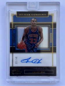 2019-20 Panini One And One Grant Hill 1st-Team Signatures Gold Auto /10 - Picture 1 of 2