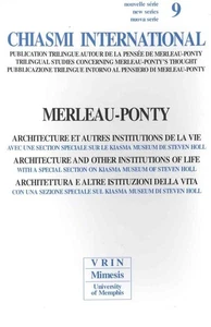 Chiasmi International N. 9: Architecture Et Autres Institutions de La Vie. Avec  - Picture 1 of 1