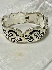Brighton Mingle Silver Hinged Bangle Bracelet - Picture 1 of 13