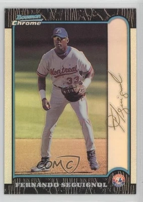 1999 Bowman Chrome Gold Refractor /25 Fernando Seguignol #205 - Image 1 of 2