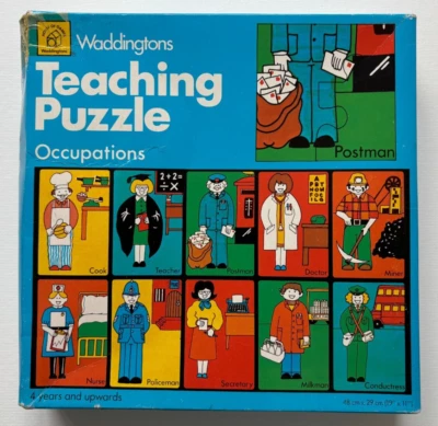 WADDINGTONS VINTAGE TEACHING OCCUPATIONS PUZZLE 60 PIECES - Image 1 of 4
