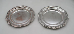 Vintage Pair of Old Sheffield Plated Bottle Coasters c1930 by Victor Obler - Picture 1 of 7