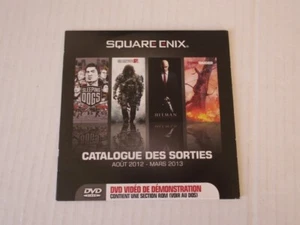 DVD CATALOGUE DES SORTIES - SQUARE ENIX - 2012 - 2013 - Picture 1 of 2