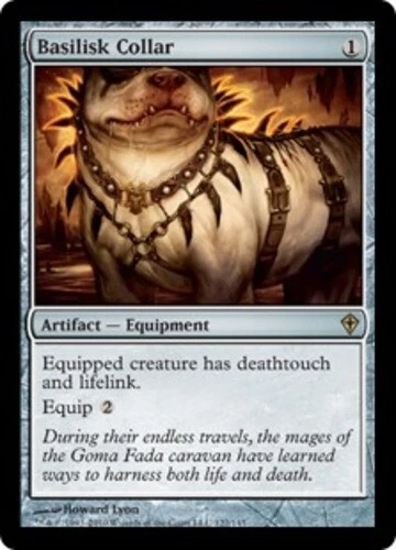 MTG - Basilisk Collar - Worldwake - NM, English Magic FLAT RATE SHIP - Image 1 of 1