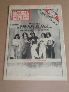 New Musical Express - August 21 1976 Blue Oyster Cult cover (Sex Pistols/SAHB) - Picture 1 of 2