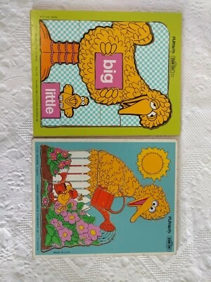 Lote 2 De Colección Big & Little Bird Madera Playskool Marco Bandeja Puzzle 315-13 315-20 Foto 1 de 4