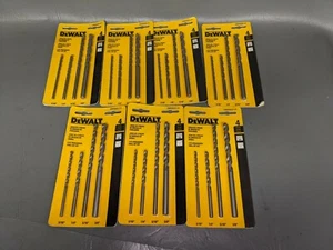7 DEWALT Masonry Drill Bit Set Percussion Concrete & Block 4pc 3/16"-3/8" (5H) - Picture 1 of 4