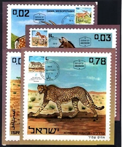 Israel 436-439. Animals of the Bible. Deer, Wild ass, 1971 Posters x45287 - Picture 1 of 5