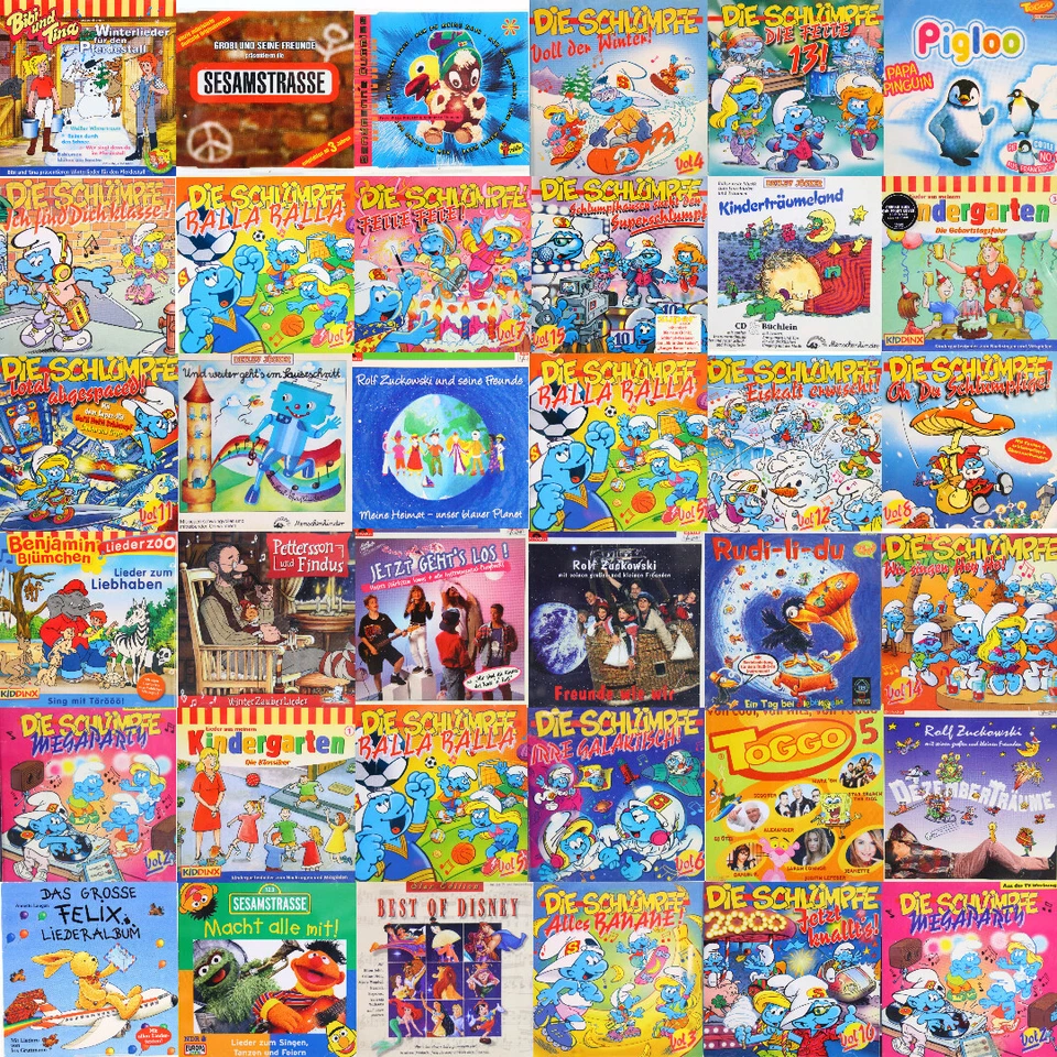 Music Songs Musik Cds Album Sampler Kinder Lieder Songs Bibi Schlümpfe Auswahl - Bild 1 von 1