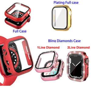For Apple Watch iWatch Series 8 7 6-3 Case Full Glass Cover 41 45 40 44 45 49mm - Picture 1 of 44