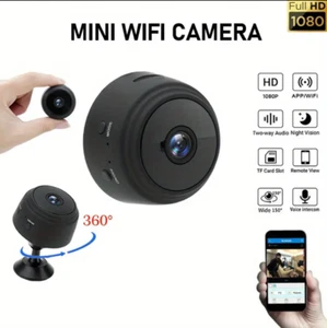 Wireless Wifi Mini Spy Camera Nanny Cam Baby Cam Pet Cam 1080P HD Night Vision - Picture 1 of 6