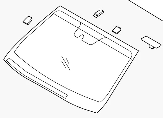 Nuevo vidrio parabrisas OEM #86111-S1CP0 para Hyundai Santa Fe 2019-2020 Foto 1 de 1