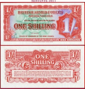 GREAT BRITAIN B. ARMED FORCES 1 SHILLING 1948 M18 UNC free shipping from 100$ - Picture 1 of 3