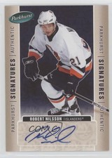 2005-06 Parkhurst Signatures Robert Nilsson #RN Rookie Auto RC