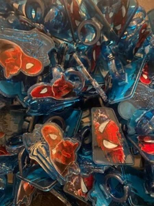 24 Spiderman Cupcake Rings Webslinger sku207-0 - Picture 1 of 1