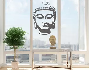 Buddhakopf Wandtattoo Wandaufkleber spirituell Aufkleber Buddha Kopf Meditation - Bild 1 von 1