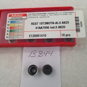 10 NEW ARNO RCGT 10T3MOTN-ALU CARBIDE INSERTS. GR AK20 FACTORY PACKED {B844} - Picture 1 of 1