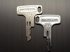 VINTAGE HONDA MOTORCYCLE KEYS