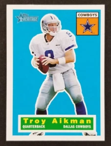 Tarjeta de fútbol americano Troy Aikman 2001 Topps Heritage #77 (nuevo) - Imagen 1 de 2