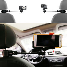 Video Camera Car Headrest Mount suitable for GoPro Camcorders & more Smartphones