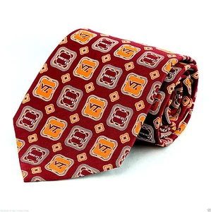 Virginia Tech Hokies Men's Silk Necktie College University Nexxus Red Neck Tie - Picture 1 of 2