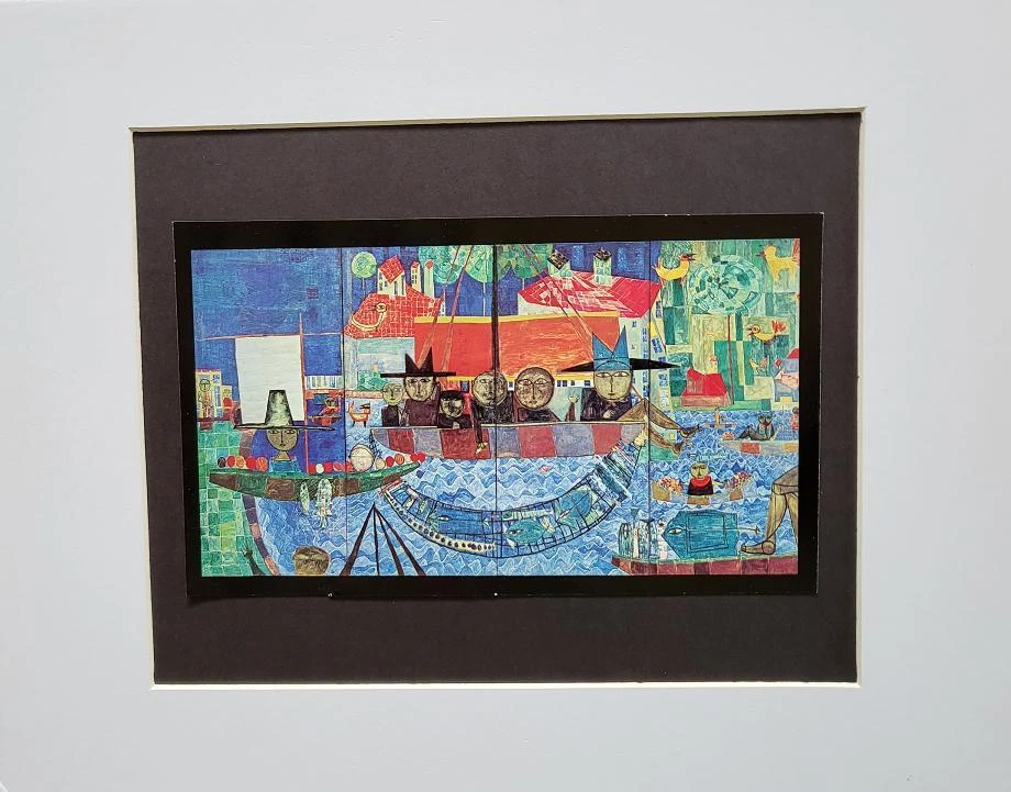 Friedensreich Hundertwasser "The Miraculous Draft" Matted Offset Litho 1978 — 第 1/2 张图片