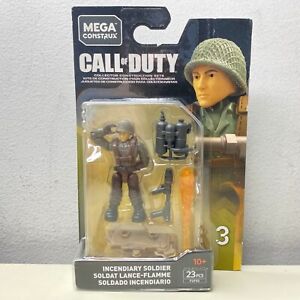Mini figurine Mega Construx Call of Duty FVF95 INCENDIARY SOLDIER Series 3 neuve