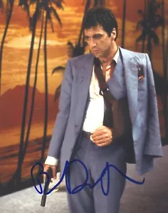 Brian De Palma signed Al Pacino' SCARFACE 8x10 Photo. In Person Proof - Picture 1 of 6
