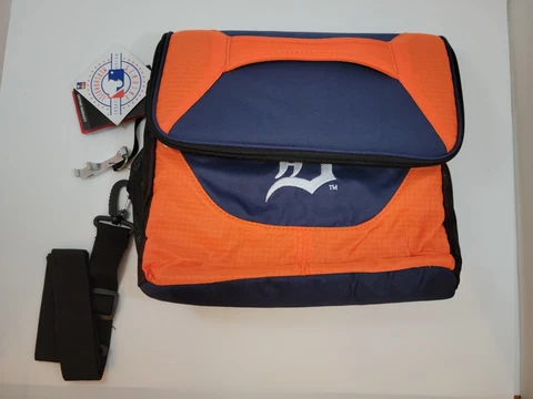 Detroit Tigers MLB 24 Can Cooler by Logo Brands, Blue and Orange with Logo - NEW Cover