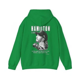 Lewis Hamilton - Felpa unisex con cappuccio, camicia, stampa artistica, maglietta, F1, formula 1 - Foto 1 di 12