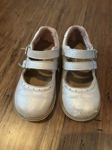 Girls Stride Rite Leather Mary Jane Shoes Flat Cordaline Pearl Toddler 8 M - Picture 1 of 6