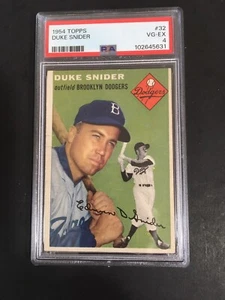 1954 Topps Duke Snider, #32, PSA 4, HOF (¡Envío gratuito en cualquier 3!) - Imagen 1 de 2