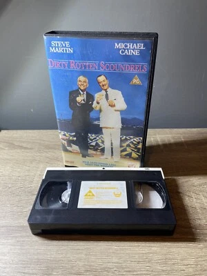 Dirty Rotten Scoundrels - Big Box Ex Rental (1989, PG) PAL VHS Video Tape - Image 1 of 4