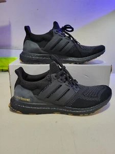 Adidas UltraBoost Gebraucht 1× Neuzustand Größe 11,5 Selten Black & Gum Posten - Bild 1 von 15
