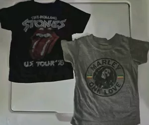 18 Month Bob Marley And Rolling Stones Tshirt - Picture 1 of 8