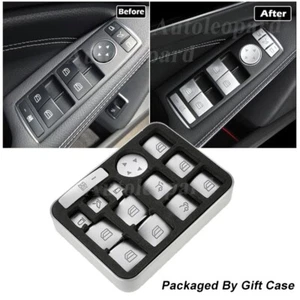 14PC Window Glass Button Trim for Benz A/B/C(W204)/E(W212)/GLA/CLA/GLK/GL/ML/GLE - Picture 1 of 12