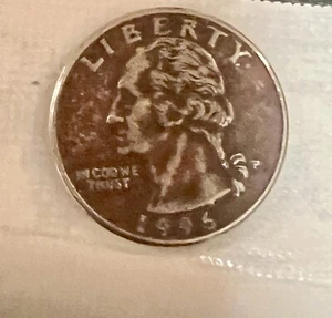 1996 P WASHINGTON QUARTER MISSING OBVERSE AND REVERSE CLAD LAYER - Picture 1 of 3