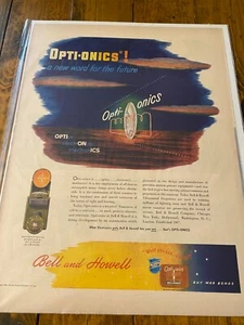 Vintage 1943 Bell & Howell Optionics WW II ad - Picture 1 of 1