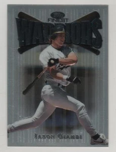 1997 Topps Finest Silver Embossed #118 Jason Giambi Oakland Athletics BV$3 - Picture 1 of 1