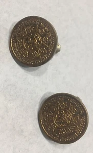 Vtg Mexican Sterling Silver 5/8”d Screw-back Earrings Aztec calendar detail - Picture 1 of 4