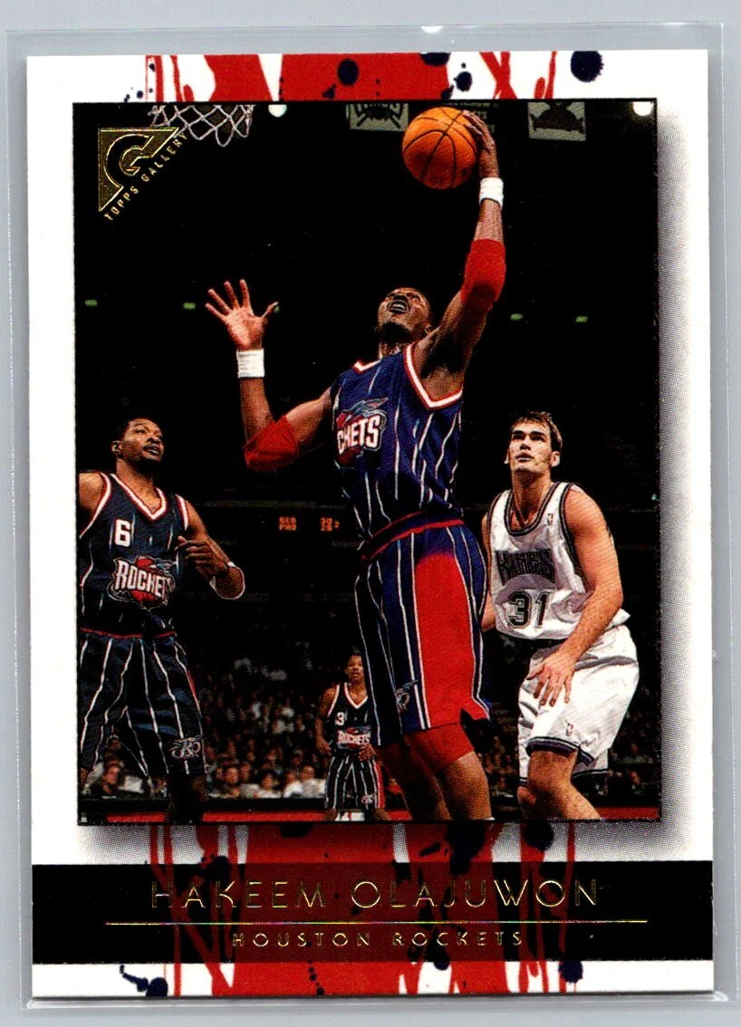 2000 Topps Gallery #79 Hakeem Olajuwon Houston Rockets Basketball Card
