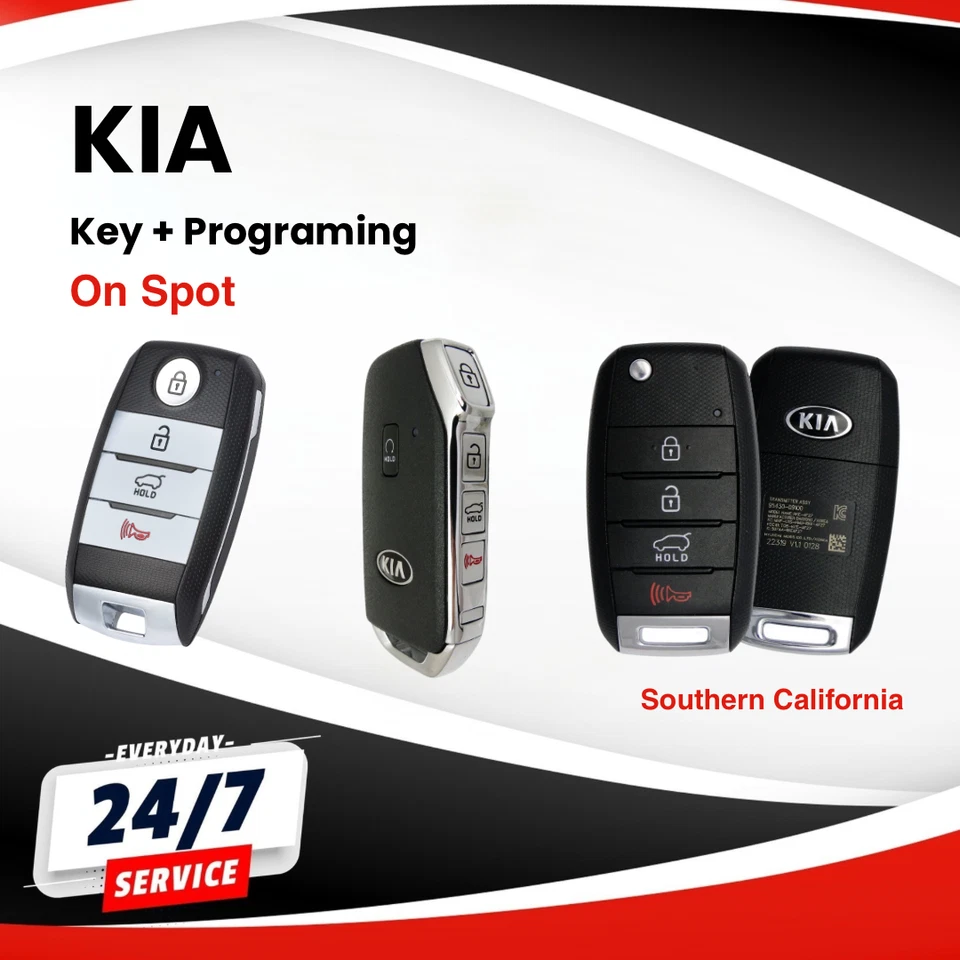 Llave KIA + Servicio de programación Todas las teclas perdidas, o añadir una llave, EN EL LUGAR.   SOCAL Foto 1 de 2