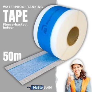 Wasserdichtes Tankband Unterfliesen Hydro Isolierung Dichtband AQUA BUILD 50m - Bild 1 von 9