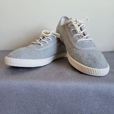 NWT TOMS Women's Size 7 Carmel Shade Heritage Lace-Up Sneakers Vegan Comfy - Image 1 of 4