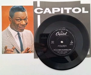 Nat King Cole"Love Is A Many Splendoured Thing"1956 Capitol Records UK 7"Single - Picture 1 of 3