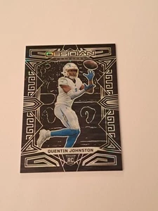 Quentin Johnston 2023 Obsidian Football Rookie RC Chargers - Picture 1 of 5