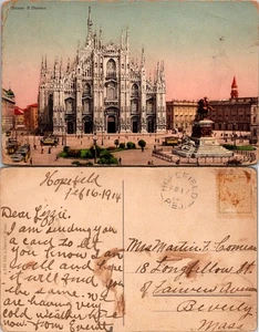 Postcard of Milan Il Duomo with Handwritten Message - Picture 1 of 1