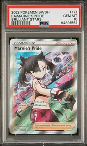 Marnie's Pride 171/172 SWSH Brilliant Stars Full Art Trainer PSA 10 Pokemon Karte - Bild 1 von 2